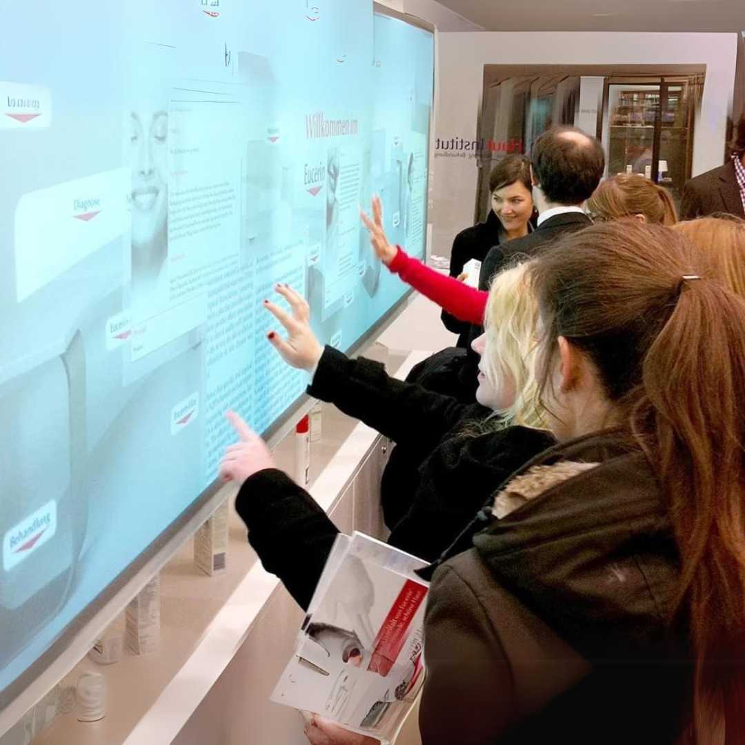 Intaractive multi touch screens